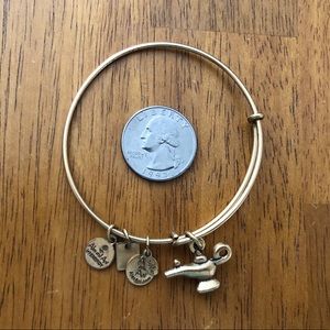Alex and Ani Gold Lantern Charm Bangle